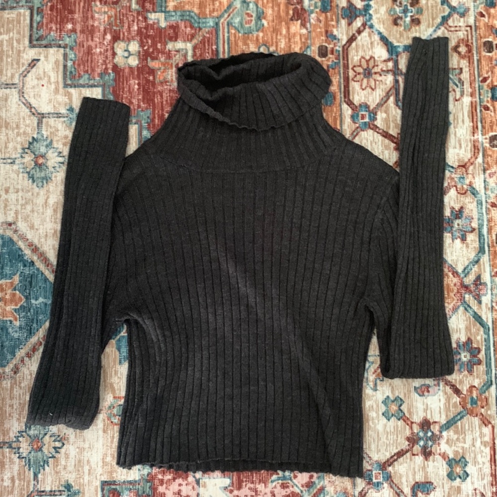 American eagle cropped turtle neck